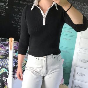 VINTAGE Polo Sweater